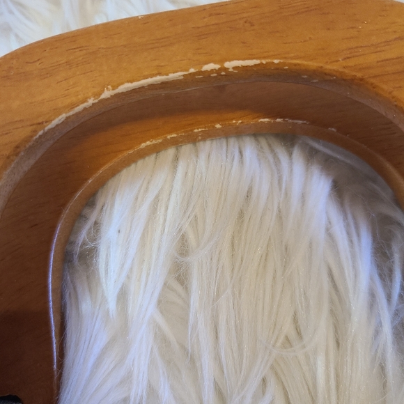 🔥Workshop gold leather ruffle handbag - Picture 7 of 7